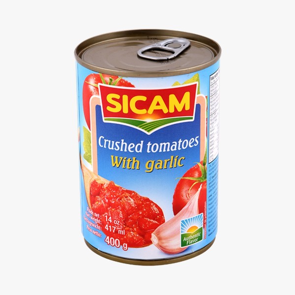 Crushed Tomatoes With Garlic Sicam 400g
