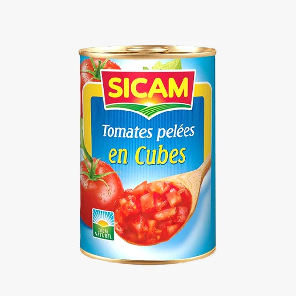 Diced Peeled Tomatoes Sicam 400g